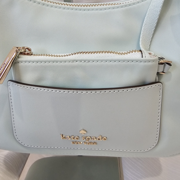 Kate Spade Chelsea Nylon Blue Glow with bonus coinpurse - Picture 7 of 11